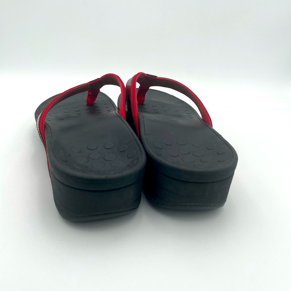 Vionic Women Tide Black Sole Red Thong Orthpedic Flip Flop Thong Sandals Sz 9 - Picture 6 of 6